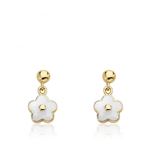 Enamel Flower Earring
