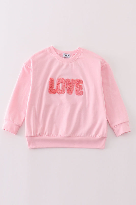 Pink Valentine's Day French Knot Mommy & Me Top | Matching Mom & Daughter Shirt