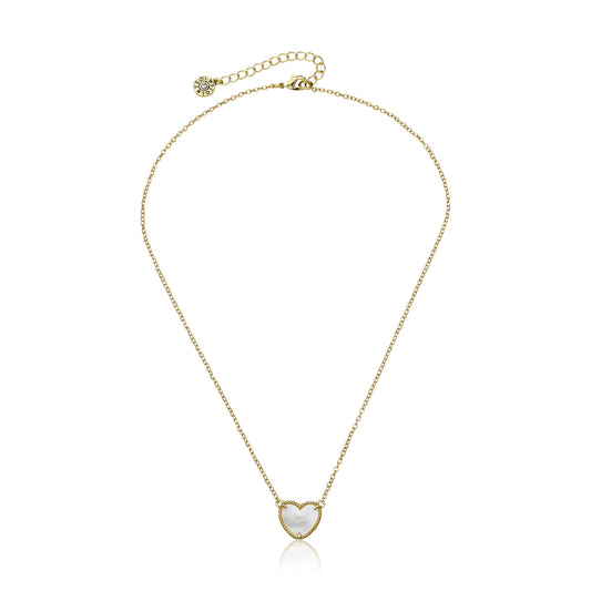 Mother Of Pearl Heart Necklace