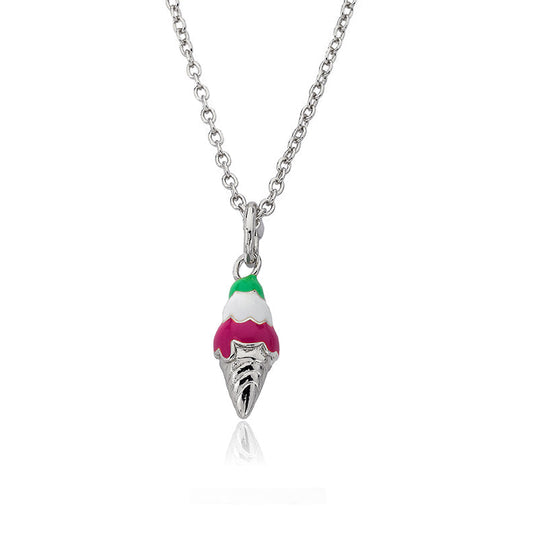 Ice Cream Cone Pendant Necklace