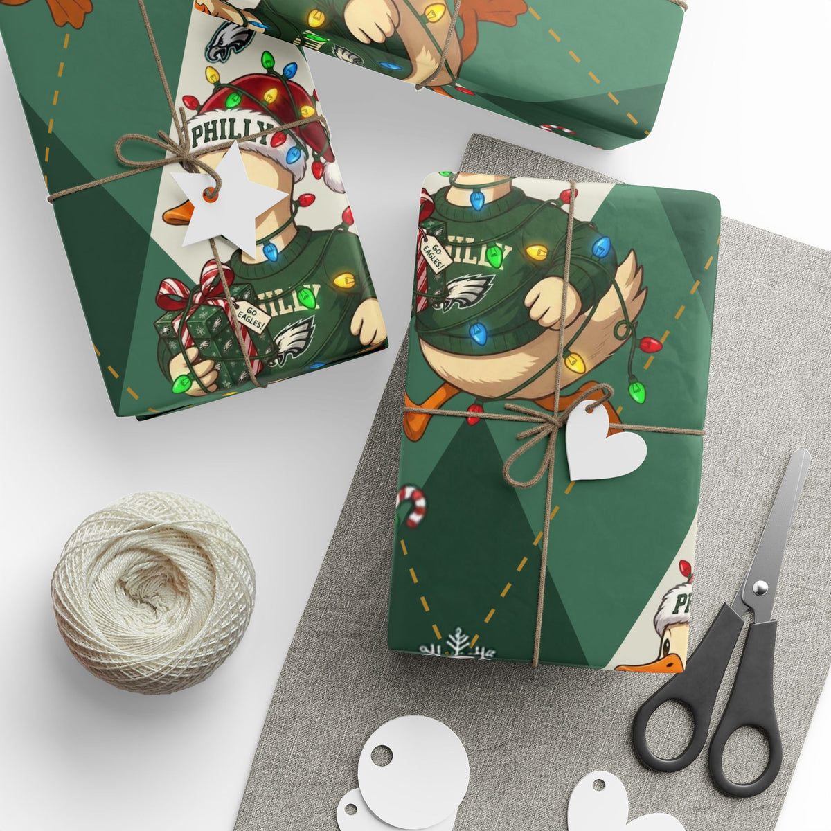 Philadelphia Eagles Christmas Wrapping Paper – Festive Football Duck Holiday Gift Wrap