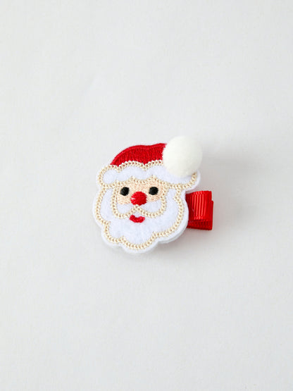 Winter Christmas Girls Hair Clips 1.8 Inch
