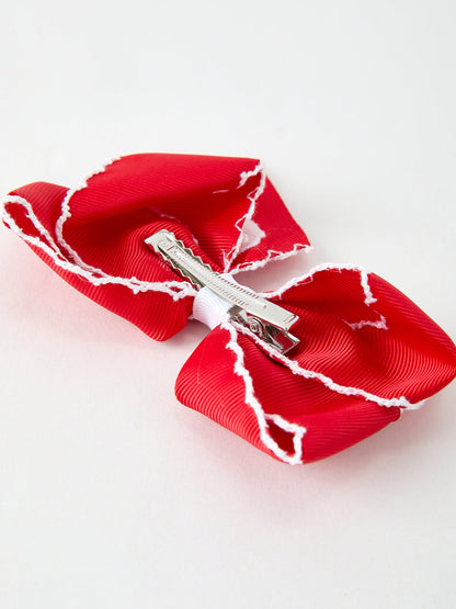 Winter Christmas Santa Hair Clip 4.3inch