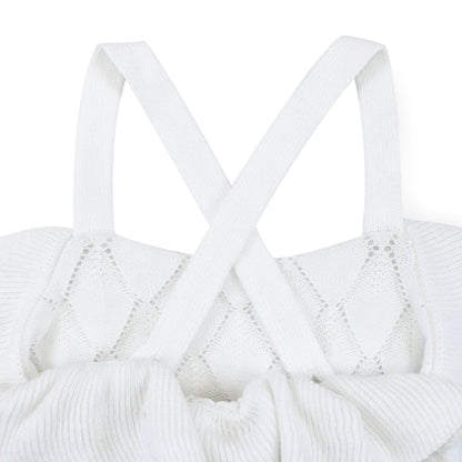 Ruffle Sweater Romper