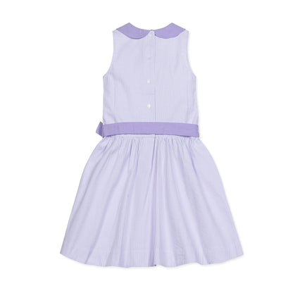 Organic Seersucker Peter Pan Collar Dress