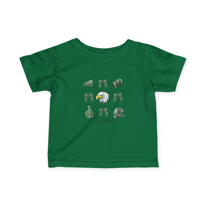 Baby Football Fan Tee — Green Team Spirit Infant Jersey
