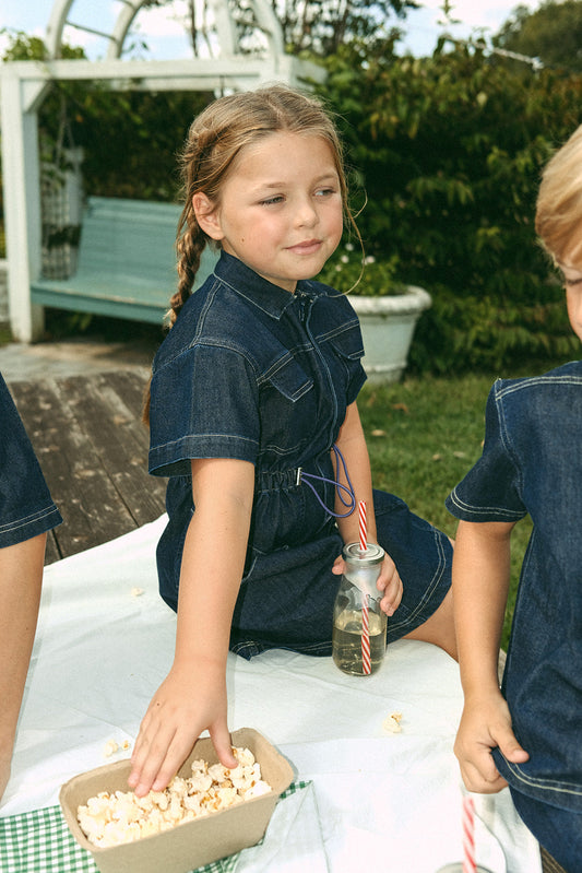 Riley Dress - Blue