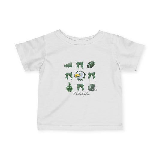 Baby Football Fan Tee — Green Team Spirit Infant Jersey