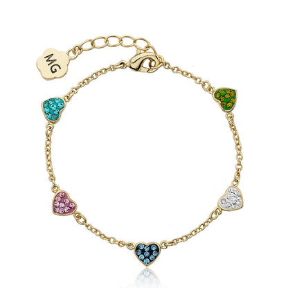 Crystal Heart Bracelet