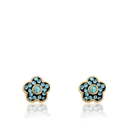 Crystal Flower Earrings