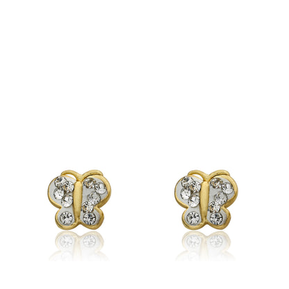 Crystal Butterfly Dangle Earring