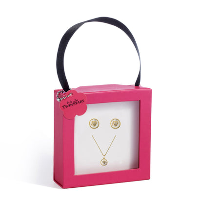 Pearl Cz Heart Earring