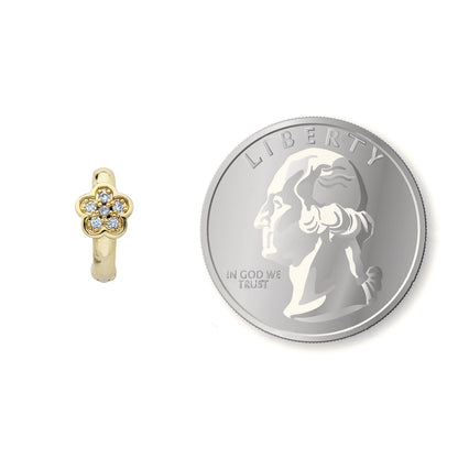 Cz Flower Baby Earring