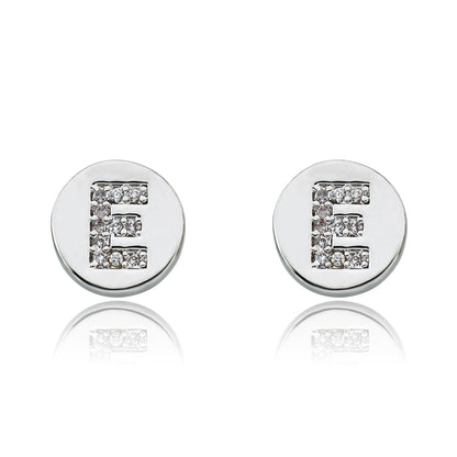 LMTS Classic! Initial Disc Stud Earring