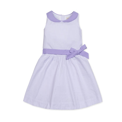 Organic Seersucker Peter Pan Collar Dress