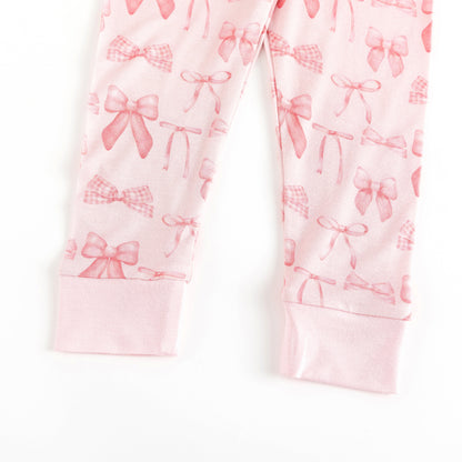 Pink Bows (Long Sleeve PJ)