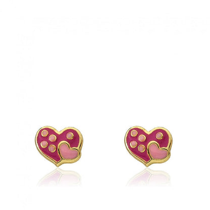 Heart in Heart Stud Earring