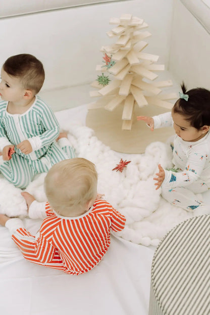 Peek-a-Boo Baby Sleeper Winter Whispers