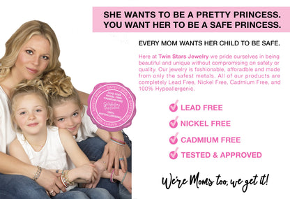 Cz Pave' Heart Paperclip Chain Necklace