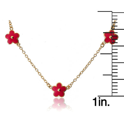 Triple Flower Necklace