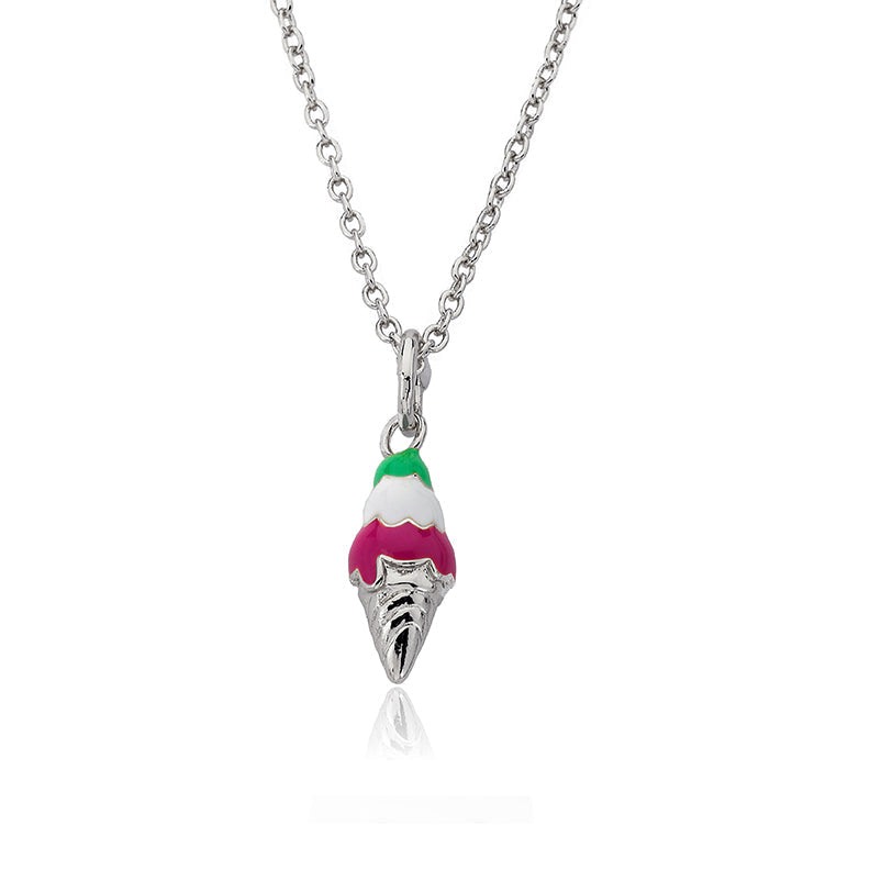 Ice Cream Cone Pendant Necklace