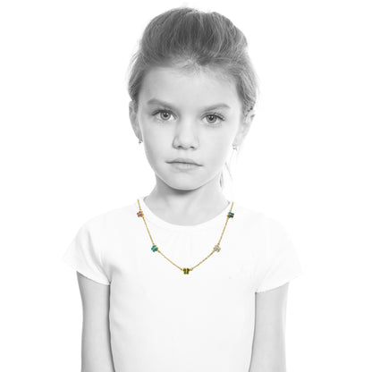 Shine Bright Crystal Butterfly Chain Necklace