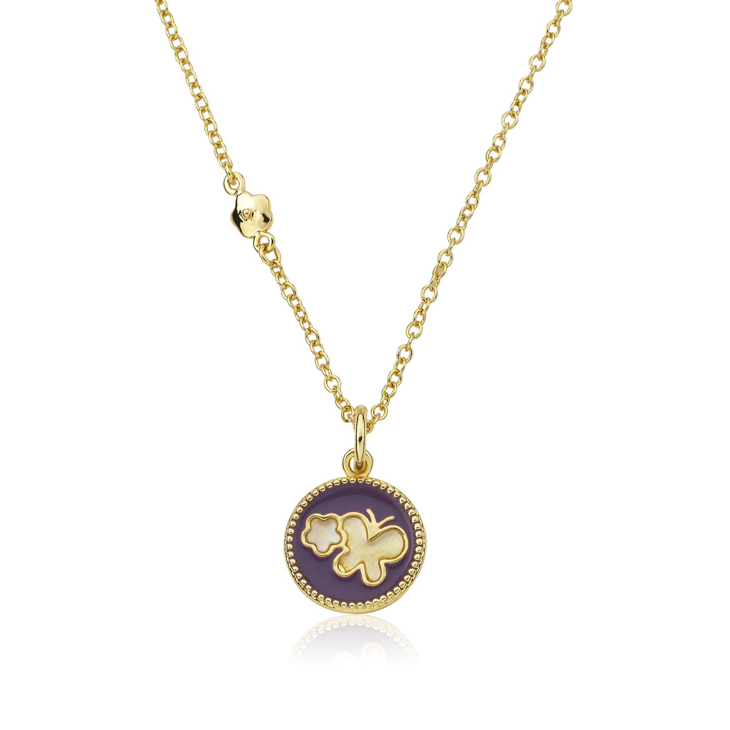Enamel Butterfly Necklace