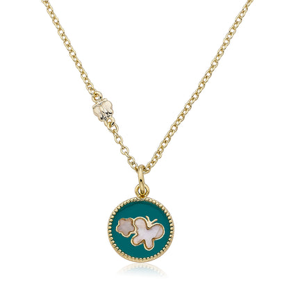 Enamel Butterfly Necklace