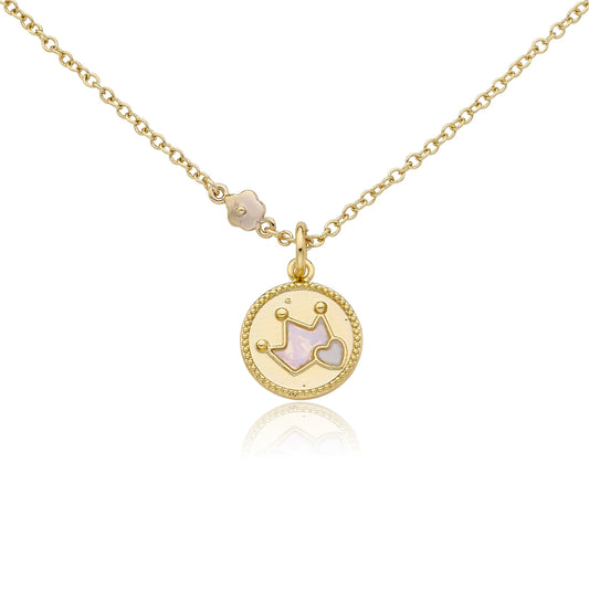 Gold Crown Necklace