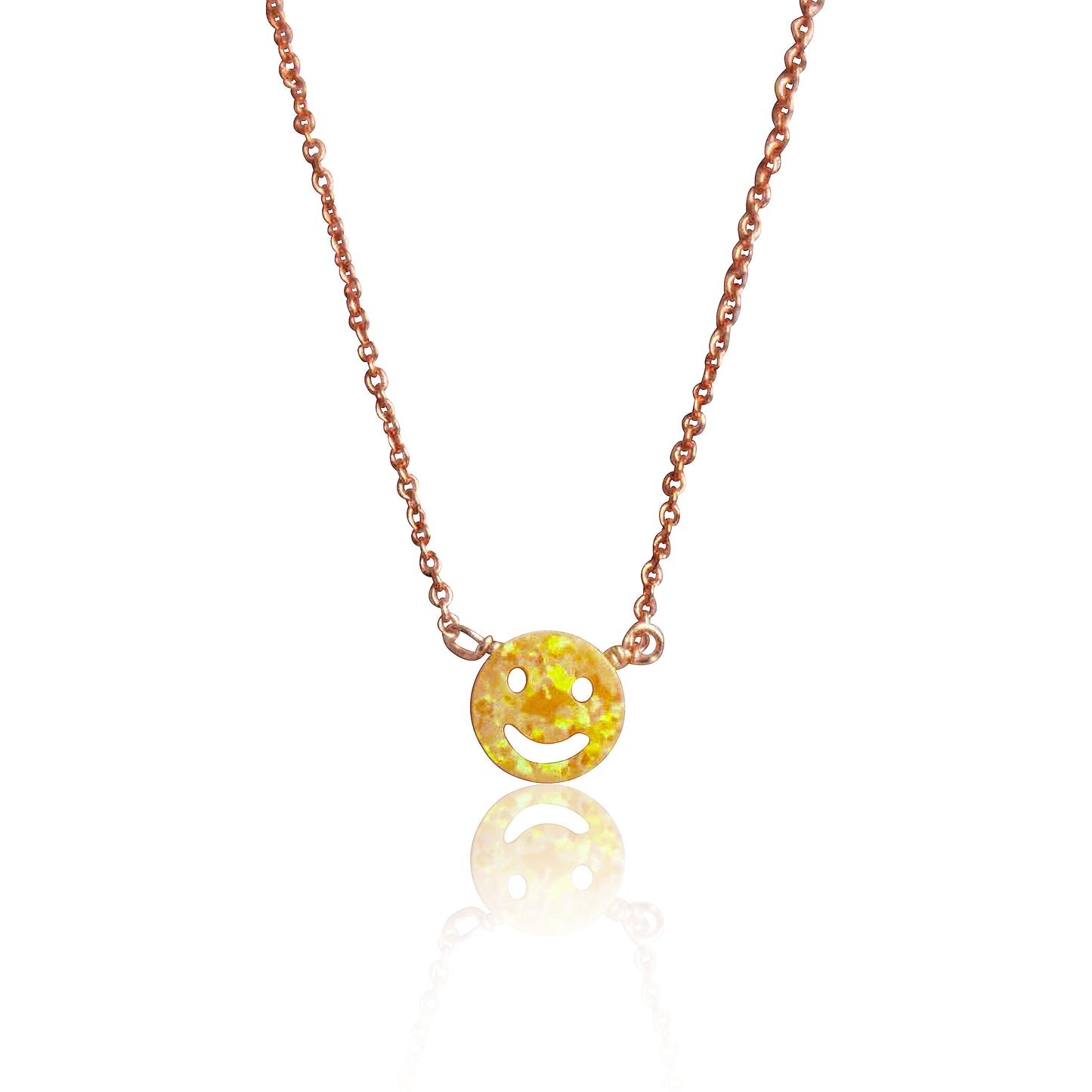 Glitter Girl Opal Smile Necklace