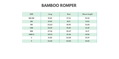 Red character bamboo zipper romper