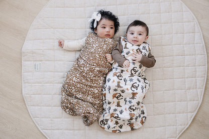 Brown Floral Sleep Sack