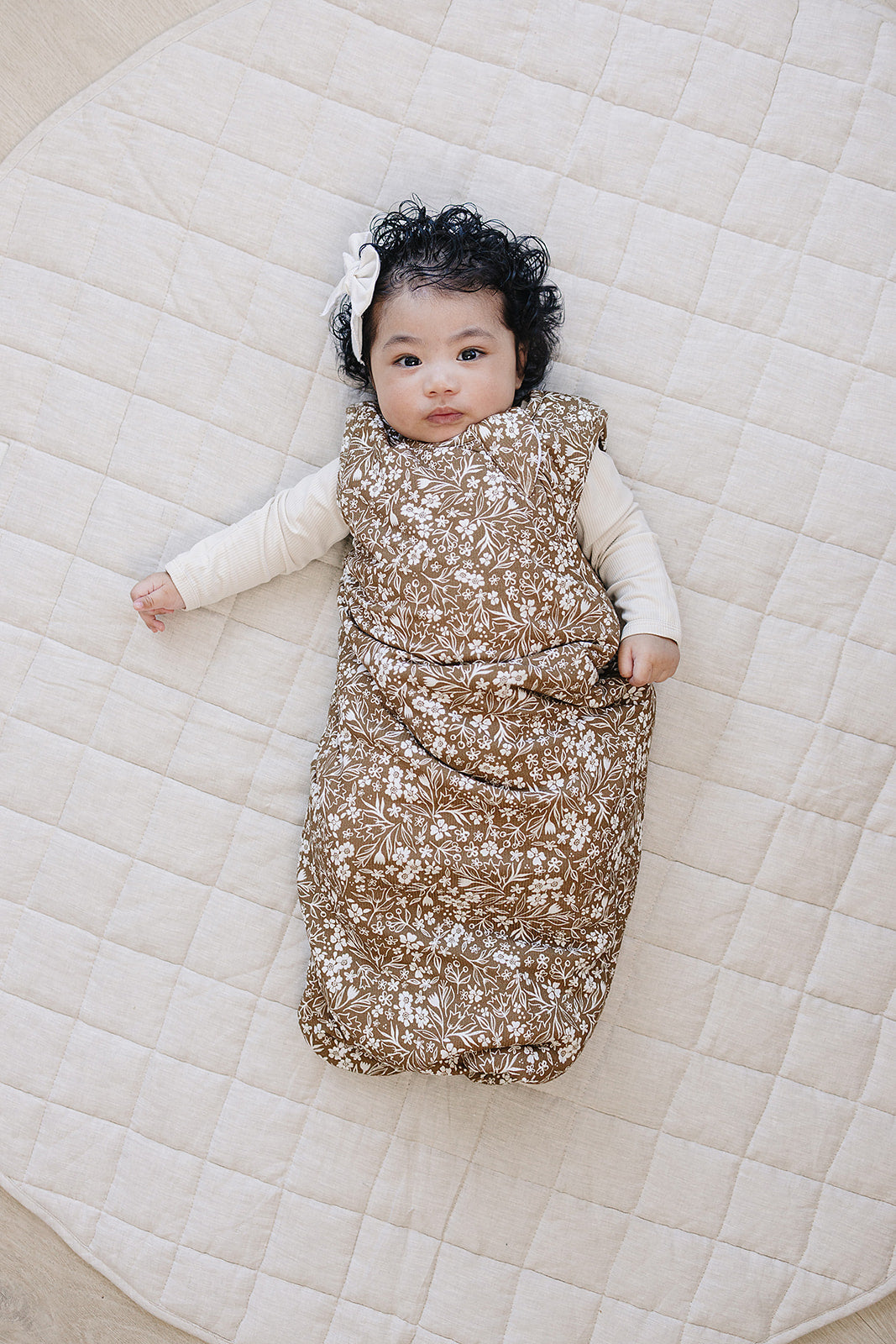 Brown Floral Sleep Sack