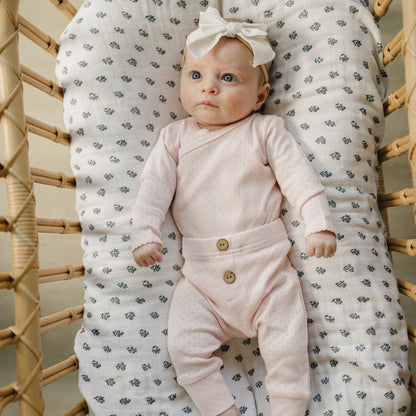 Pink Pointelle Layette Set