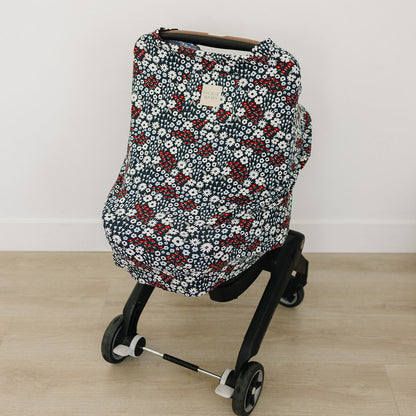 Americana Floral Ribbed Bamboo Multi-Use Cover