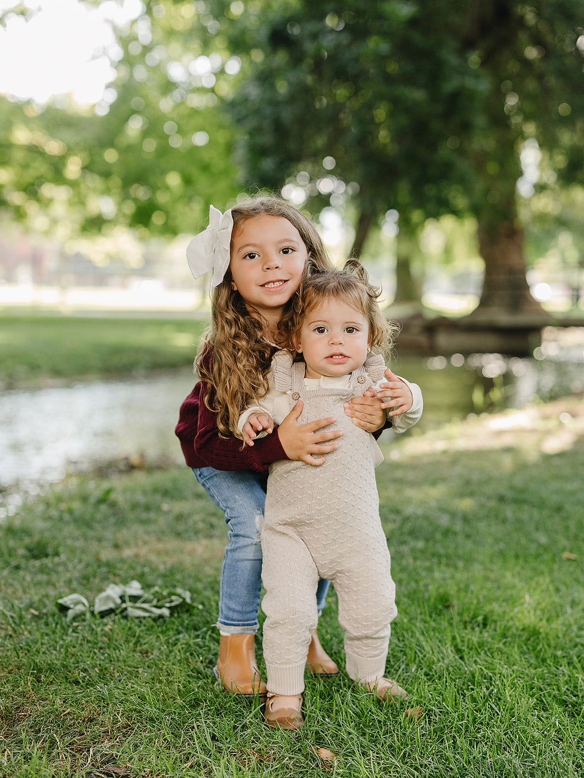 Taupe Ruffle Knit Overalls