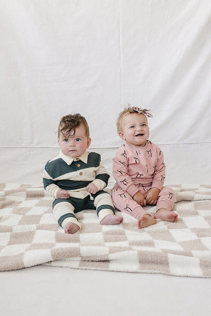 Blush Bows French Terry Set