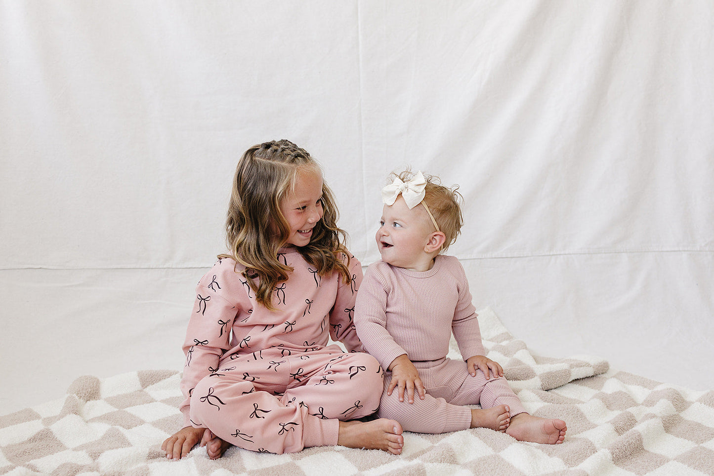 Blush Bows French Terry Set