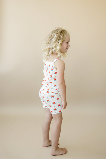 Red White & Blue Tulip Ribbed Bamboo 2pc Tank Set *Sizes 4T-6 left