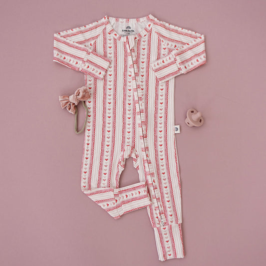Organic Bamboo Zippy Pajamas — Laced with Love | Baby Sleepwear