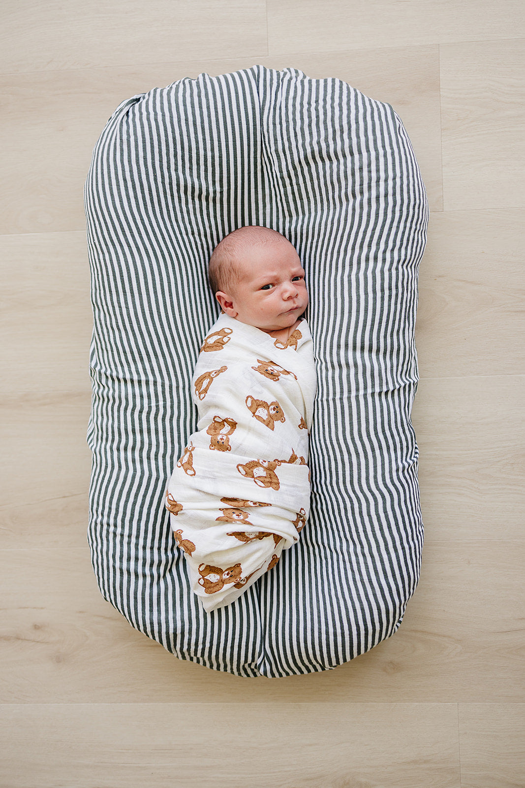 Teddy Bear Muslin Swaddle Blanket
