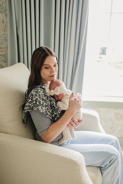 Liberty FLoral Muslin Burp Cloth