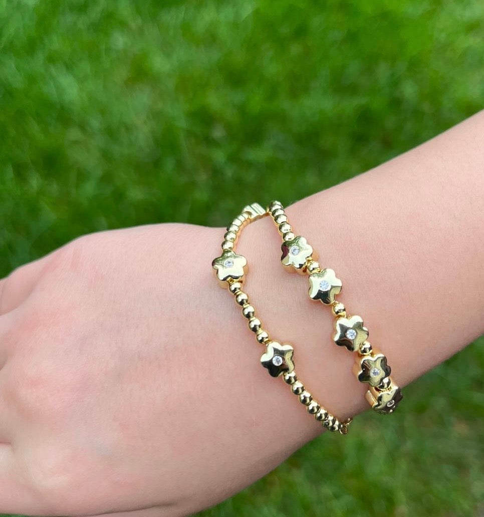 LMTS Classic! Bead & Heart Station Bracelet
