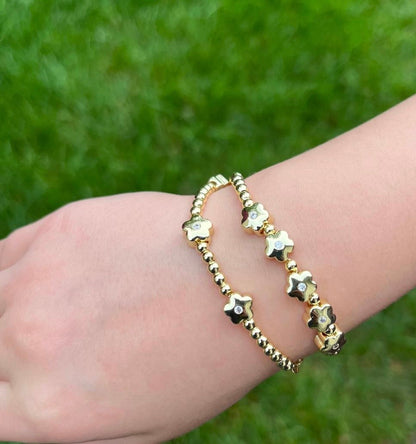 LMTS Classic! Bead & Heart Station Bracelet